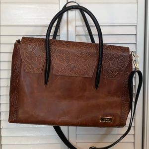 Velez Columbia Genuine Leather Tote/Laptop Bag